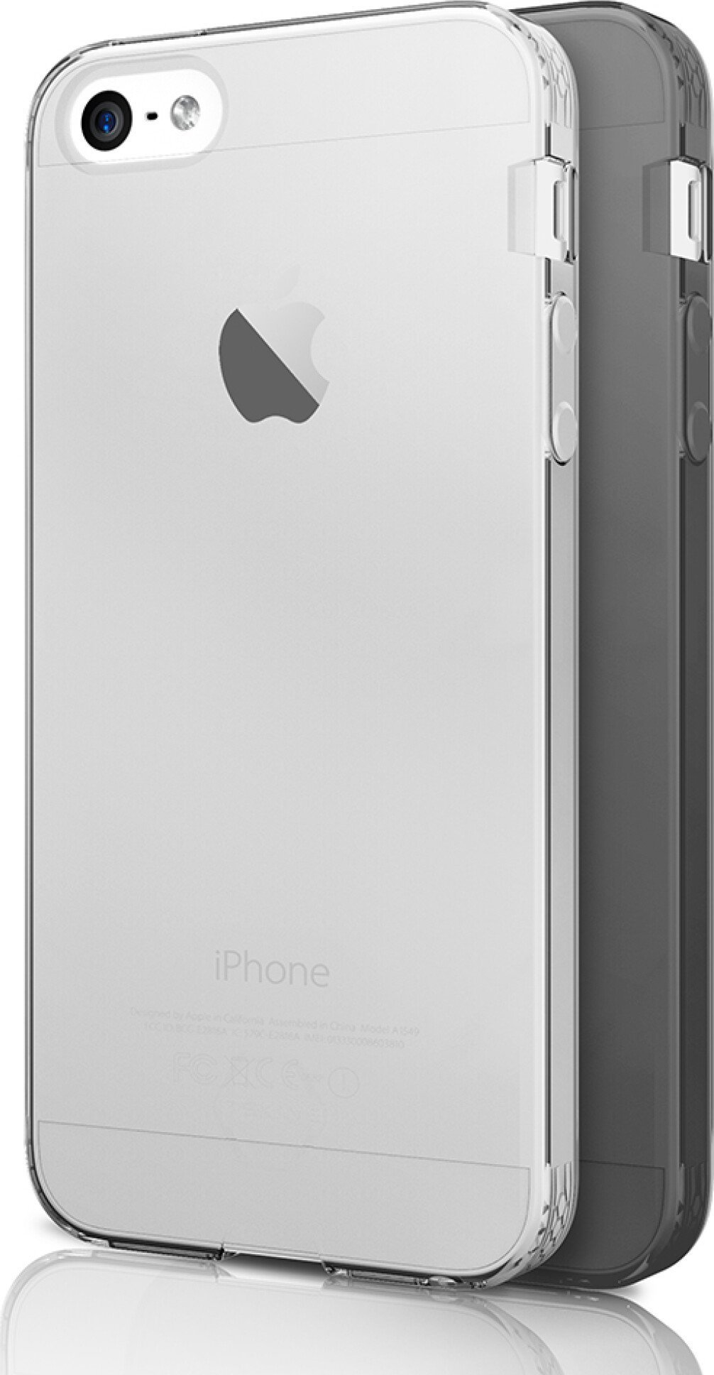 ITskins ITSKINS NANO DUO cover til iPhone 5 / 5S / 5SE®. Sort og gennemsigtig