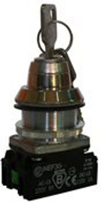 Promet Przycisk sterowniczy 30mm z kluczem bez samopowrotu 2Z NEF30-B2X (W0-NEF30-B 2X)