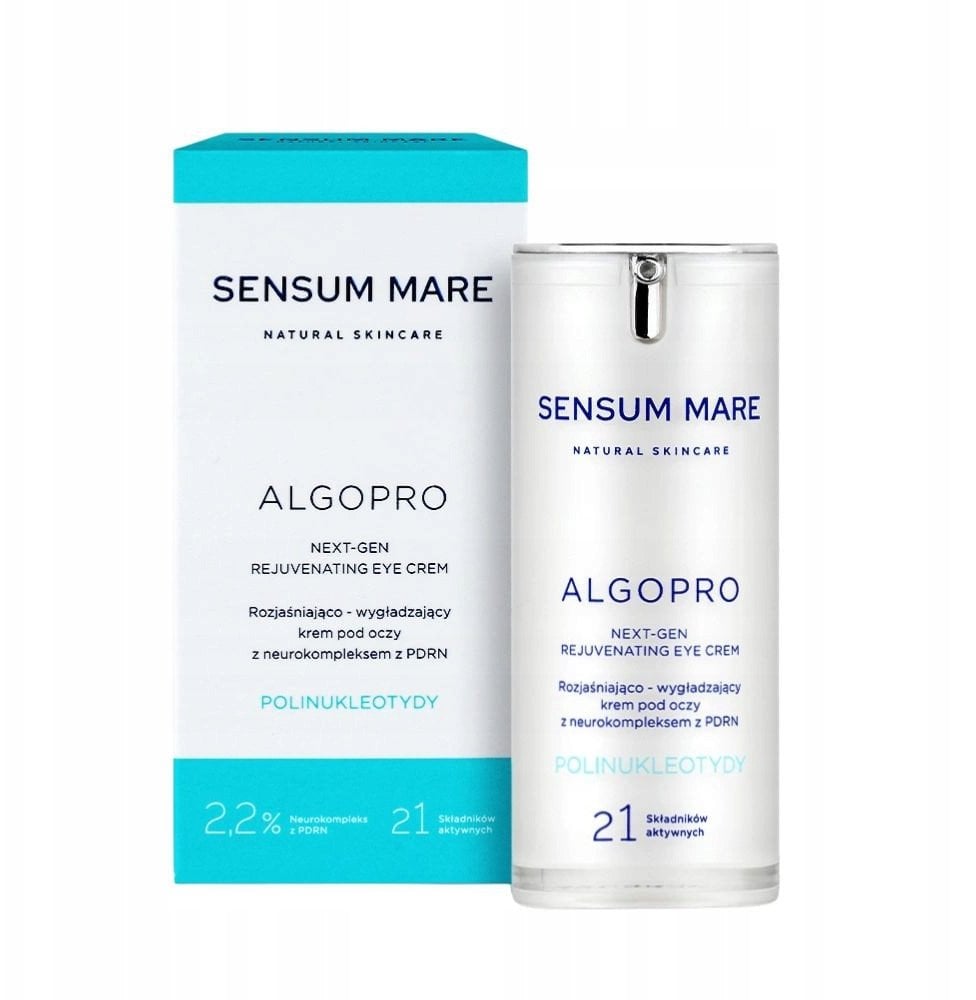 SENSUM MARE_Algopro rozjaśniająco-wygładzający krem pod oczy z 2,2% neurokompleksem z PDRN 15ml