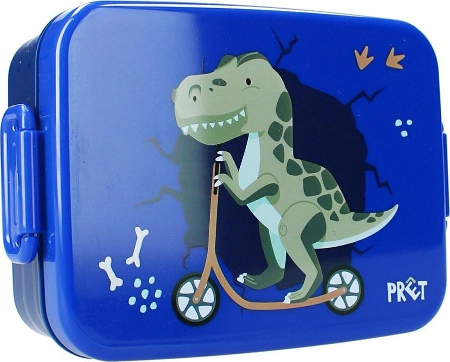 Śniadaniówka z przegródką Dino Navy Pret