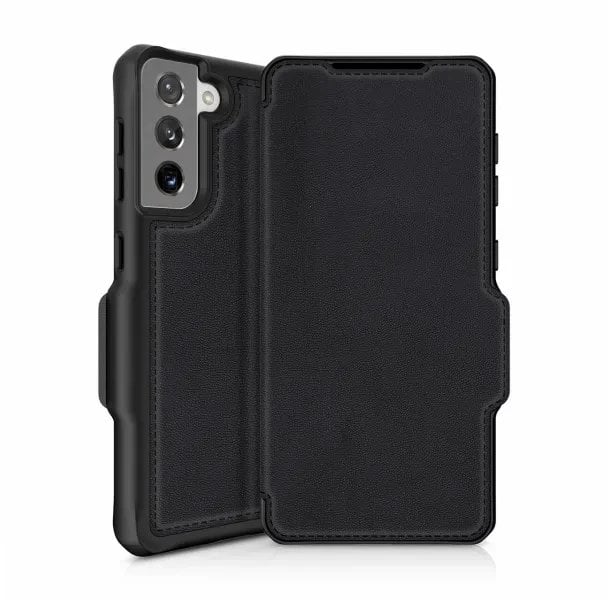 ITSKINS HYBRID // FOLIO, Folio, Samsung, Galaxy S21, Black