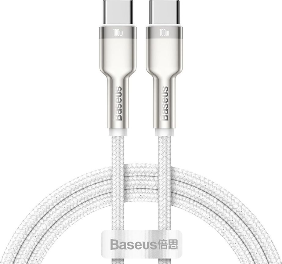 Kabel USB Baseus USB-C - USB-C 1 m Biały (baseus_20210316150659)