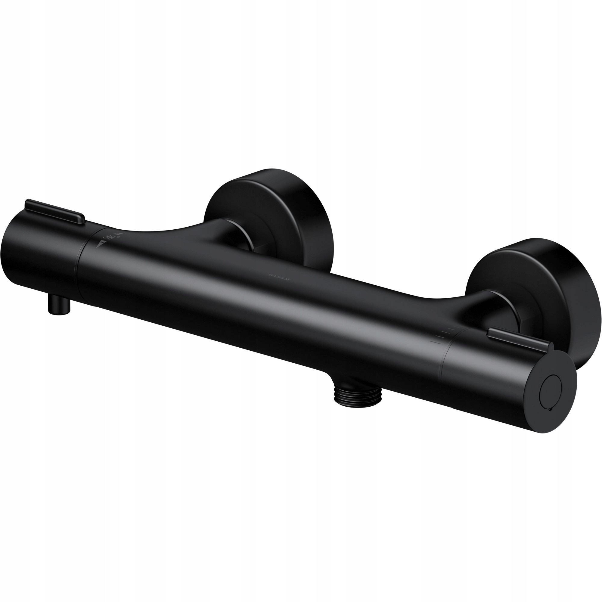 Bateria prysznicowa Cersanit (baterie prysznicowe) Bateria natryskowa termostatyczna ścienna VIRGO czarna (S951-580)