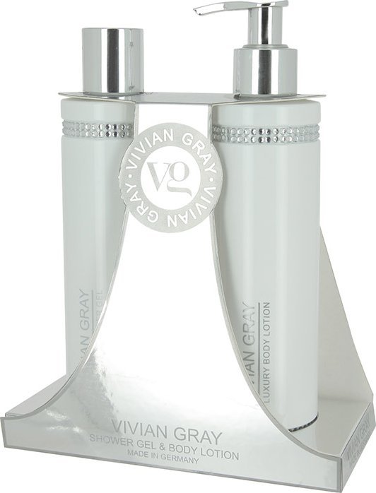 Vivian Gray Crystals Set Vivian Gray: White Crystals, Softening, Shower Gel, For All Skin Types, 250 ml + White Crystals, Hydrating, Body Lotion, 250