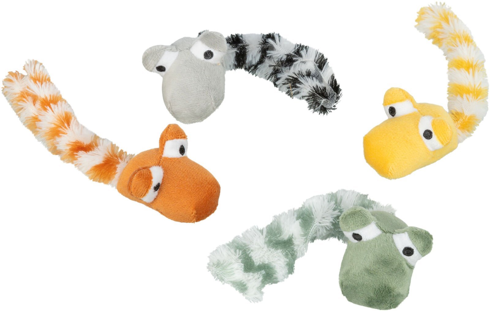 Wąż, zabawka, dla kota, mix kolorów, 20 cm, z kocimiętką