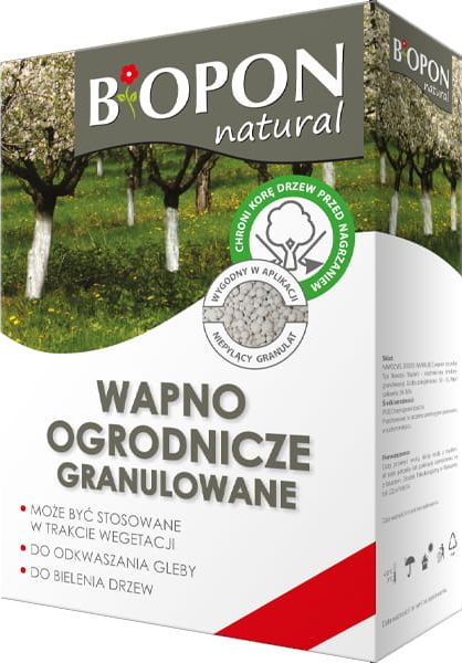 Biopon Wapno ogrodnicze granulowane bieli odkwasza 3kg 1541