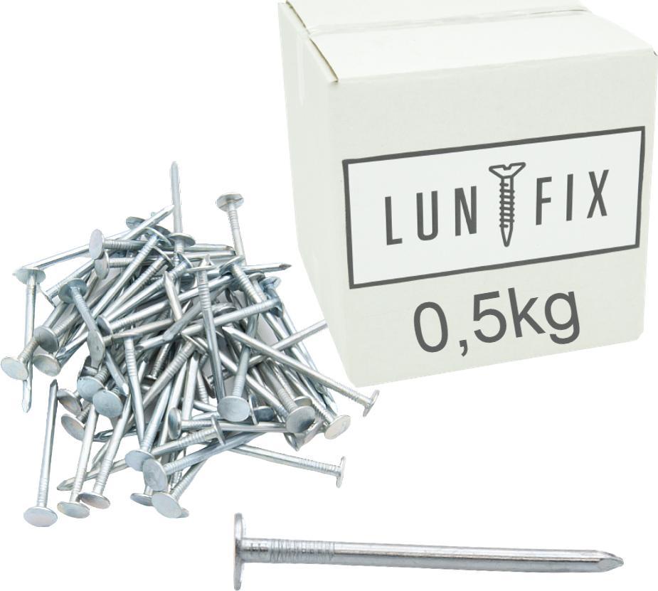 Lun Fix Gwoździe 3x25 mm papowe ocynkowane papiaki 0,5kg
