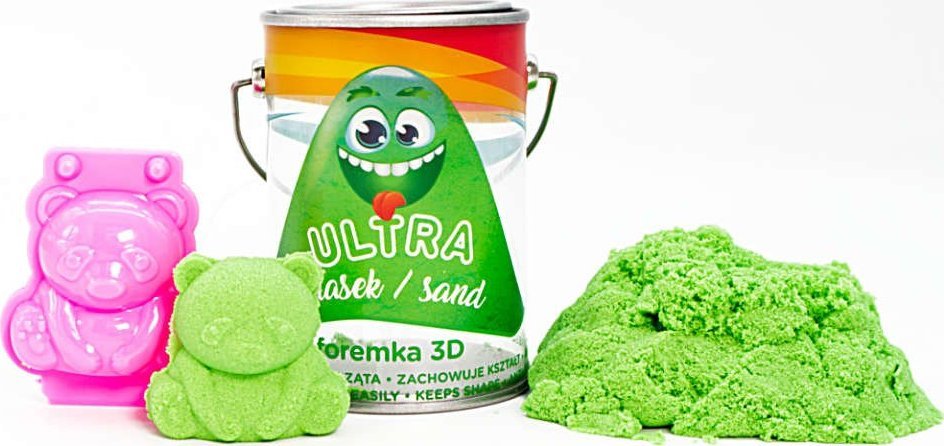 Epee Ultra piasek puszka 150g zielony + foremka 3D panda