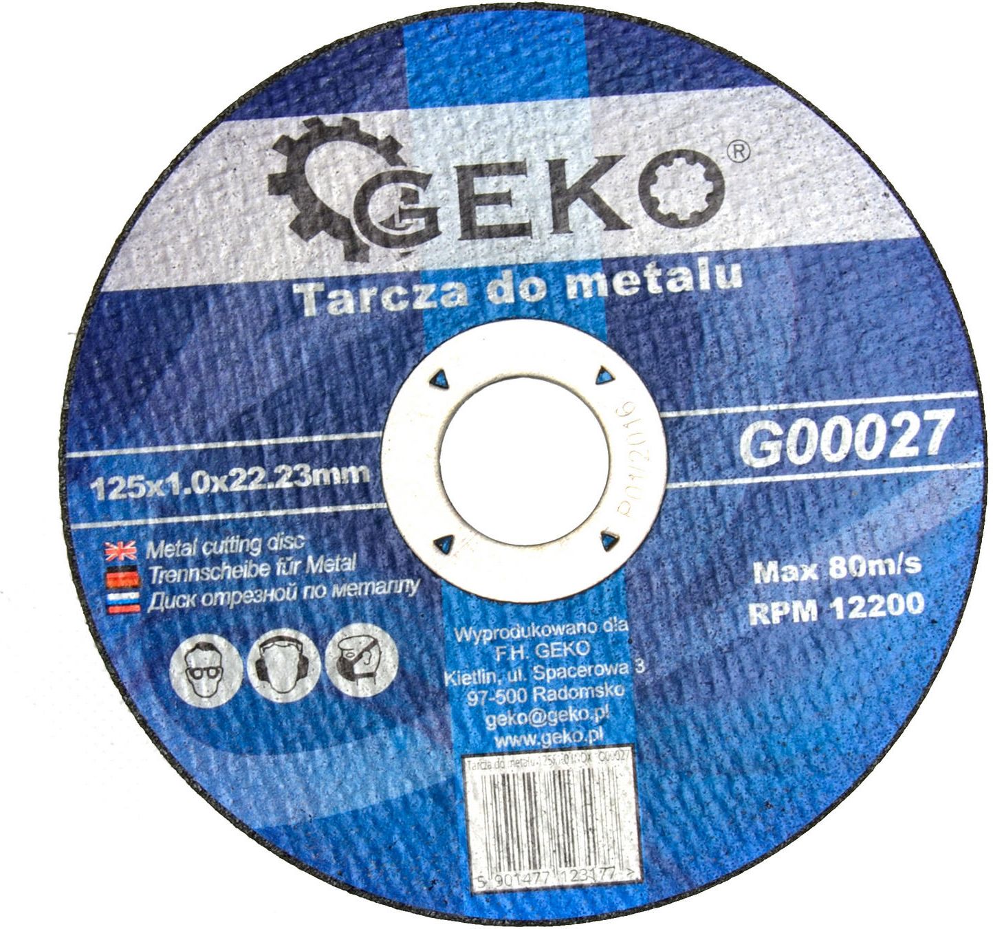 Geko Tarcza do metalu 125x1.0 10/50/400 (G00027)