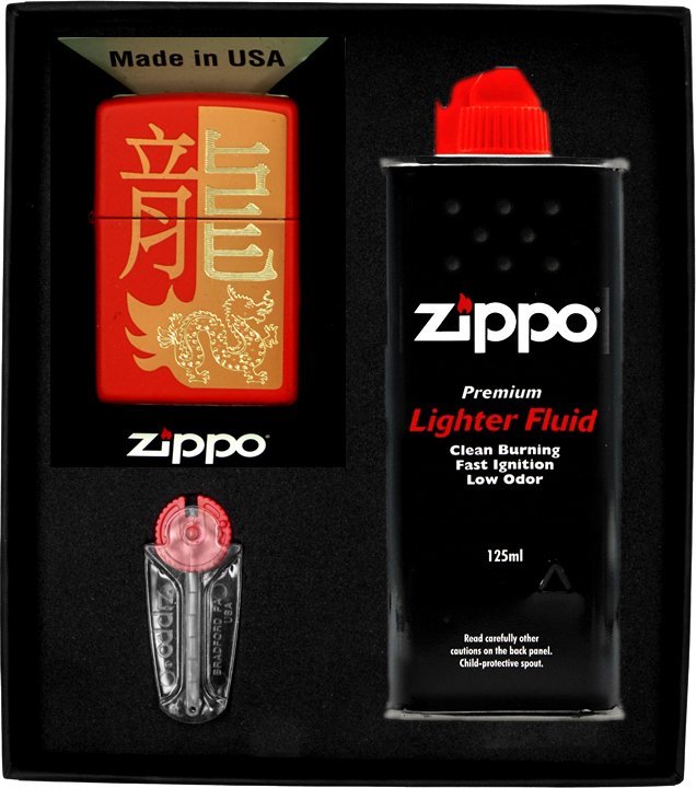 Zestaw ZIPPO Zapalniczka YEAR OF THE DRAGON 2024 Prezentowy No1