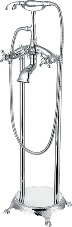 Bateria wannowa Mexen Retro wolnostojące chrom