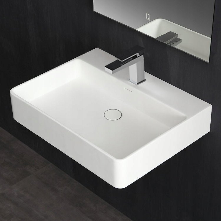 Umywalka EAGO Umywalka nablatowa z konglomeratu StoneArt 60x46