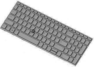 HP KBD TP+PS BL SR FR