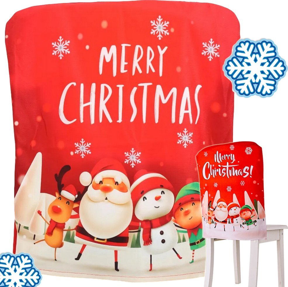 xxxxxxxxxxxxxxxx Verk Group (Verk) Pokrowec na krzesło na oparcie świateczne boże narodzenie dekoracja ozdoba Pokrowec na krzesło na oparcie świateczn