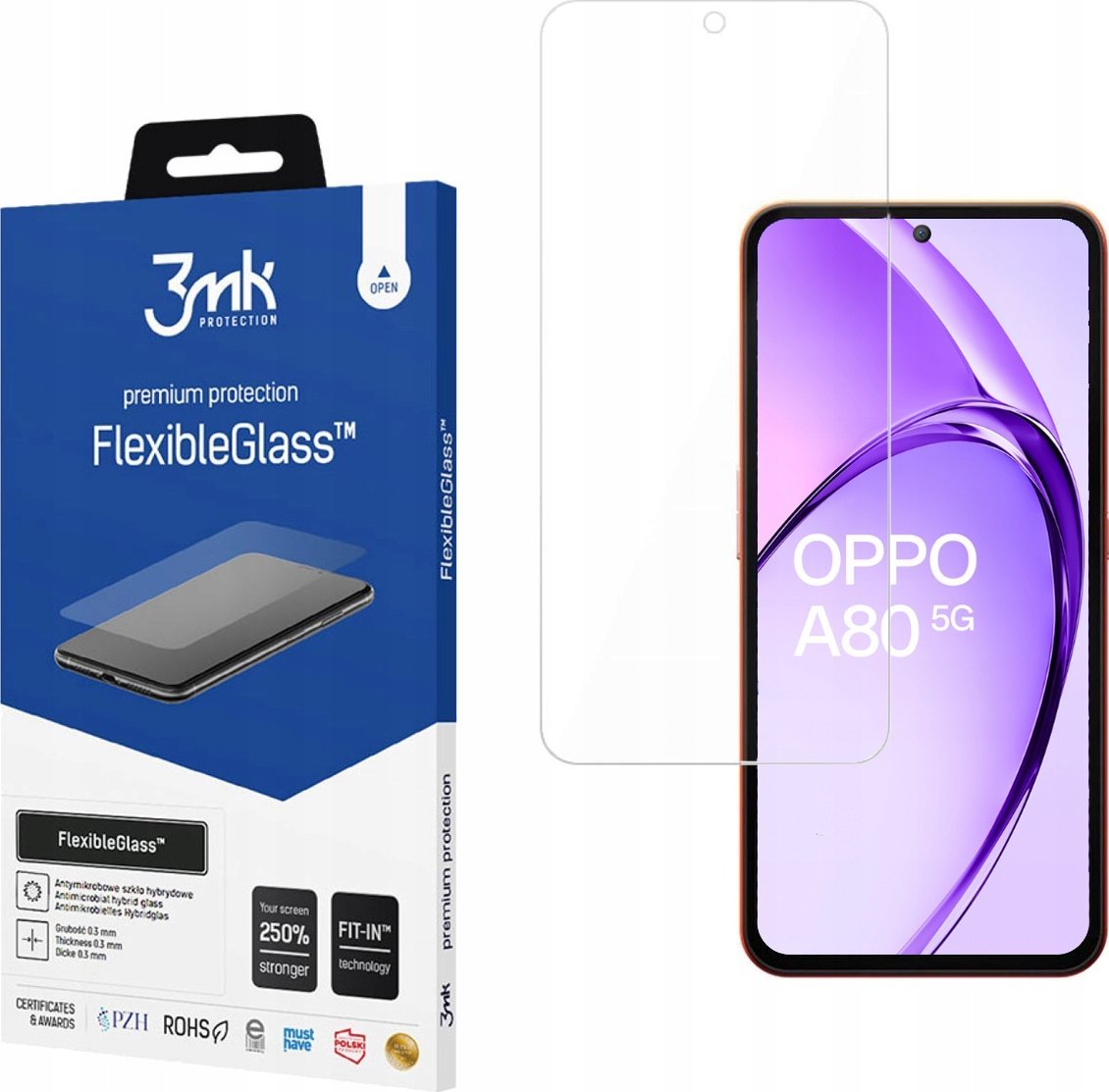 3MK FlexibleGlass do Oppo A80