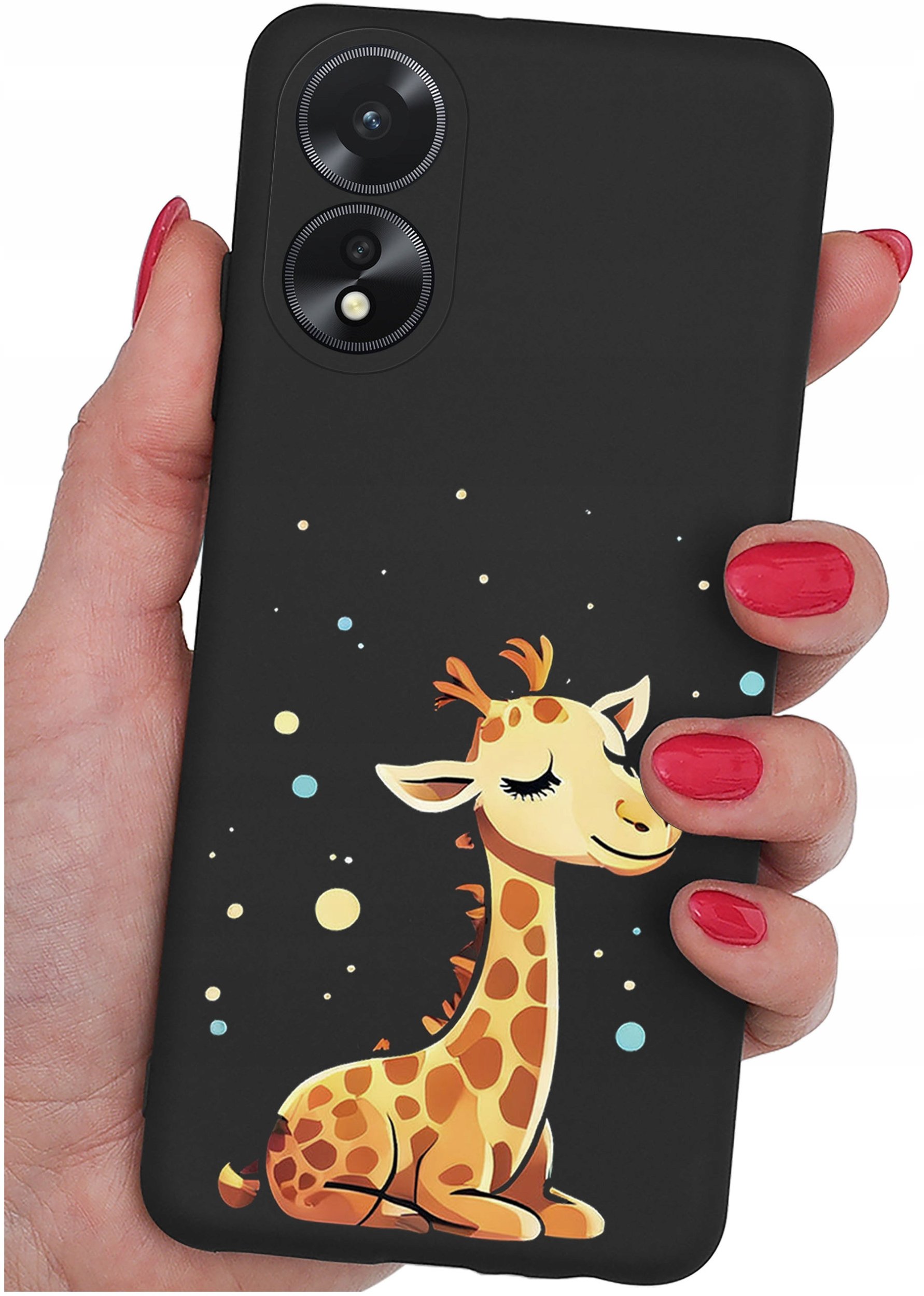 ETUI do Oppo A38 4G WZORY |SILIKONOWE MATT CASE + SZKŁO 9H