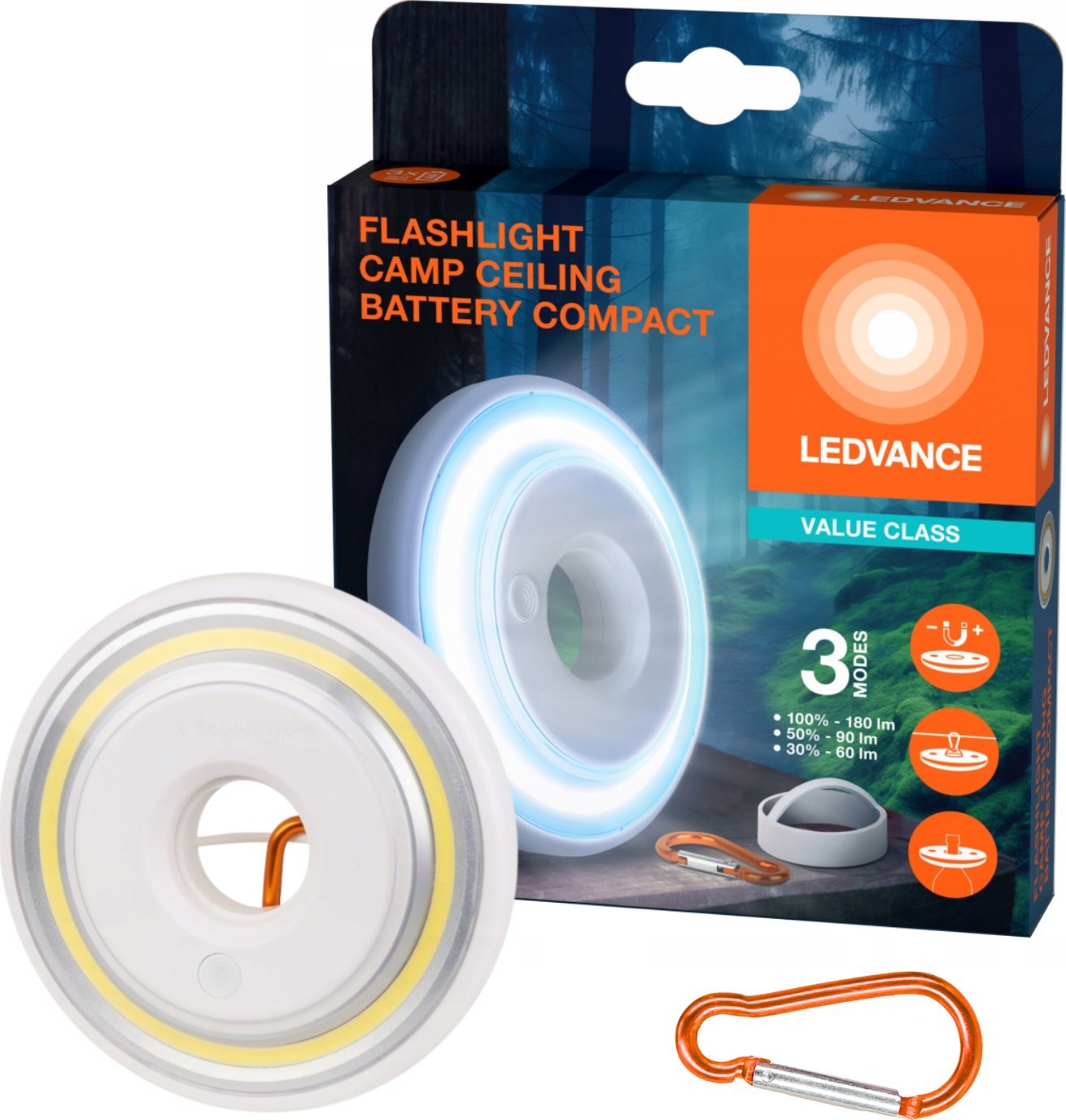 Latarka Ledvance Latarka Kempingowa Do Namiotu Na Baterie 180lm 6500K