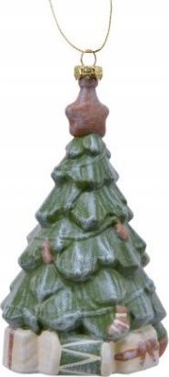 Kaemingk Zawieszka świąteczna choinka 13,5 cm zielona