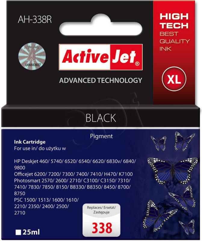 Tusz Activejet tusz AH-338R / C8765E nr 338 (black)