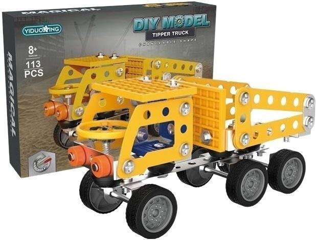 Klocki konstrukcyjne metalowe 113el