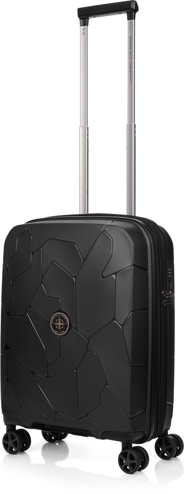 Walizka kabinowa SwissBags Lava 55 cm czarny Uniwersalny