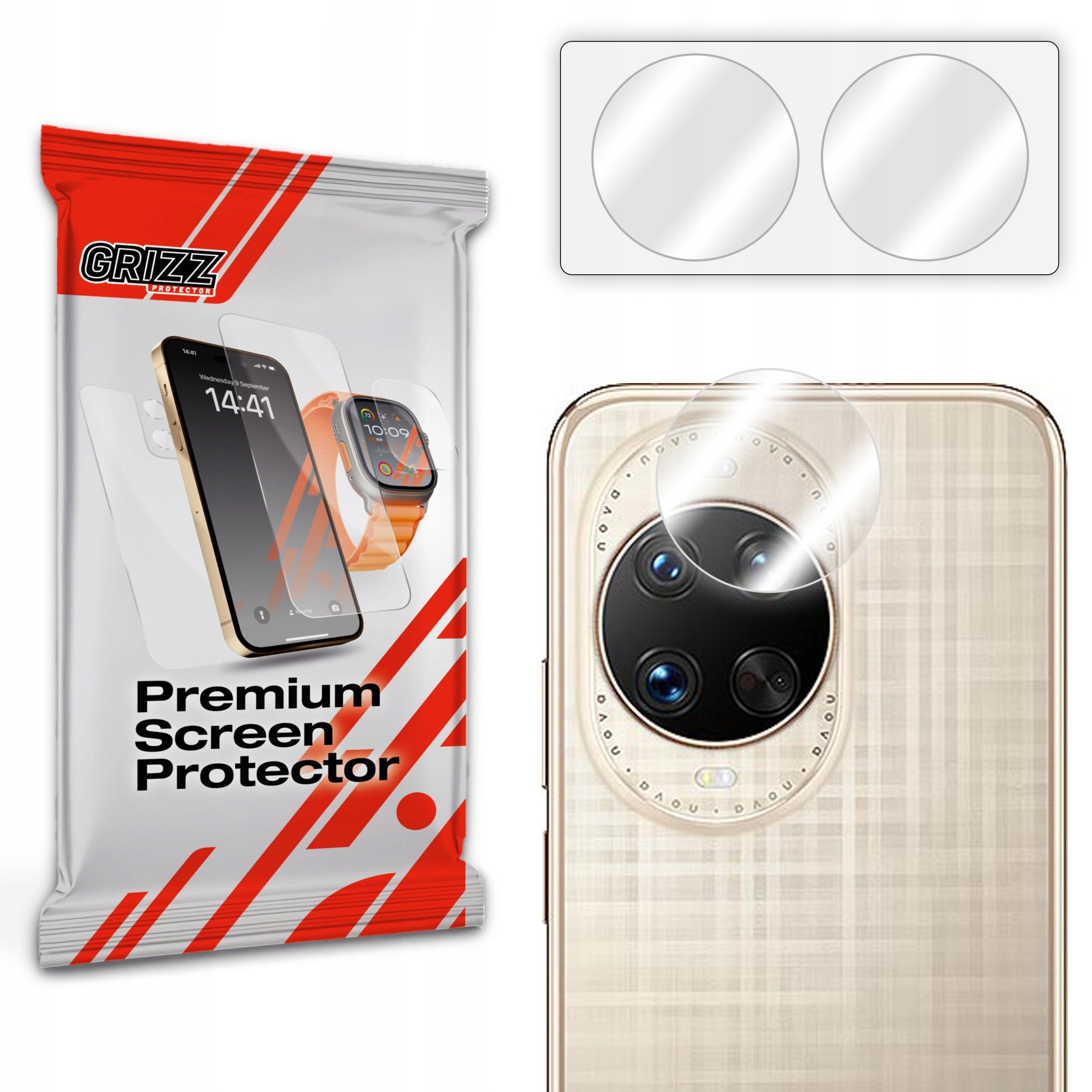 Szkło na aparat GrizzGlass HybridGlass Camera do Huawei nova 14 Ultra