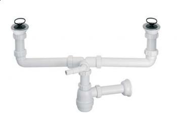 Syfon McAlpine Syfon butelkowy podwójny 1,5" (CDBAWW-P)