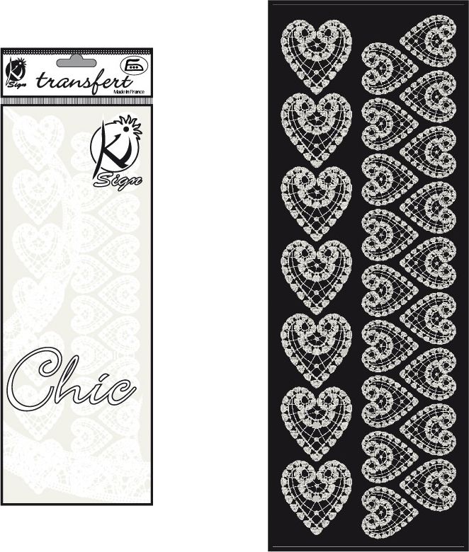 Ki-Sign Naprasow. welwetowa Złamana Biel Serca