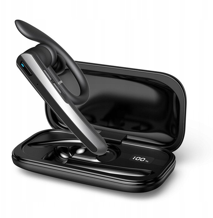 BEZPRZEWODOWA SŁUCHAWKA DO ROZMÓW BLUETOOTH POWERBANK ZESTAW SŁUCHAWKOWY