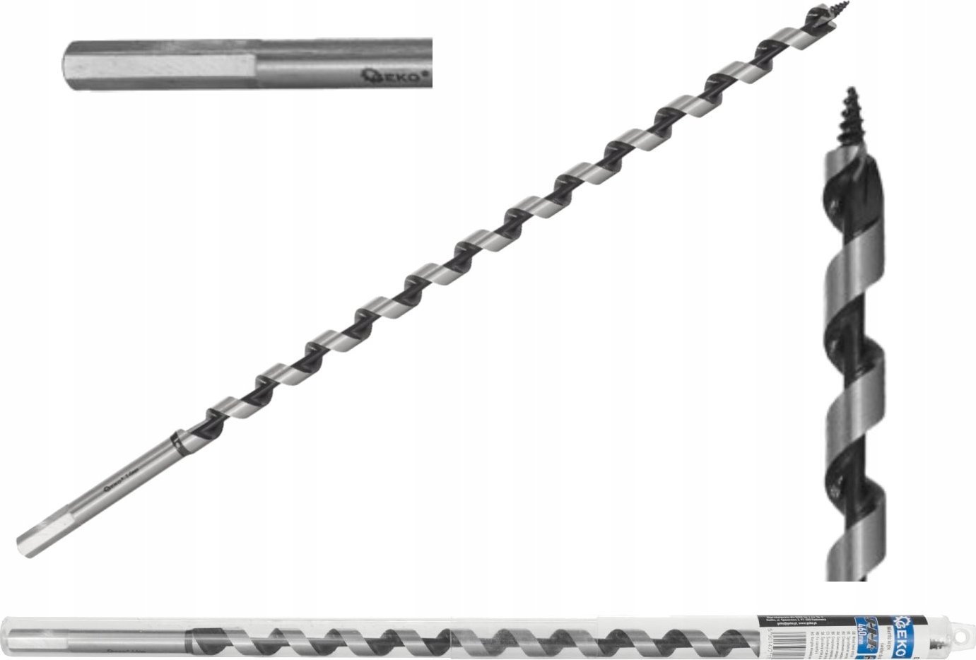 Wiertło Geko Wiertło kręte – świder do drewna 16x460mm (25/50)