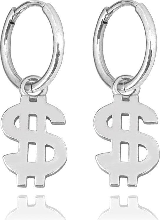 Minet MINET Kolczyki srebrne PIERŚCIONKI z dolarem