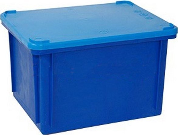 Artech Pojemnik magazynowy z pokrywą, wym. 40 x 30, kolor, atest na kontakt z żywnością (Kolor niebieski)