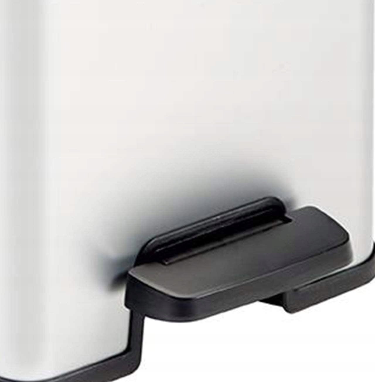 Kosz na śmieci Curver Kosz na śmieci z pedałem Deco, owalny, 40 L, srebrny