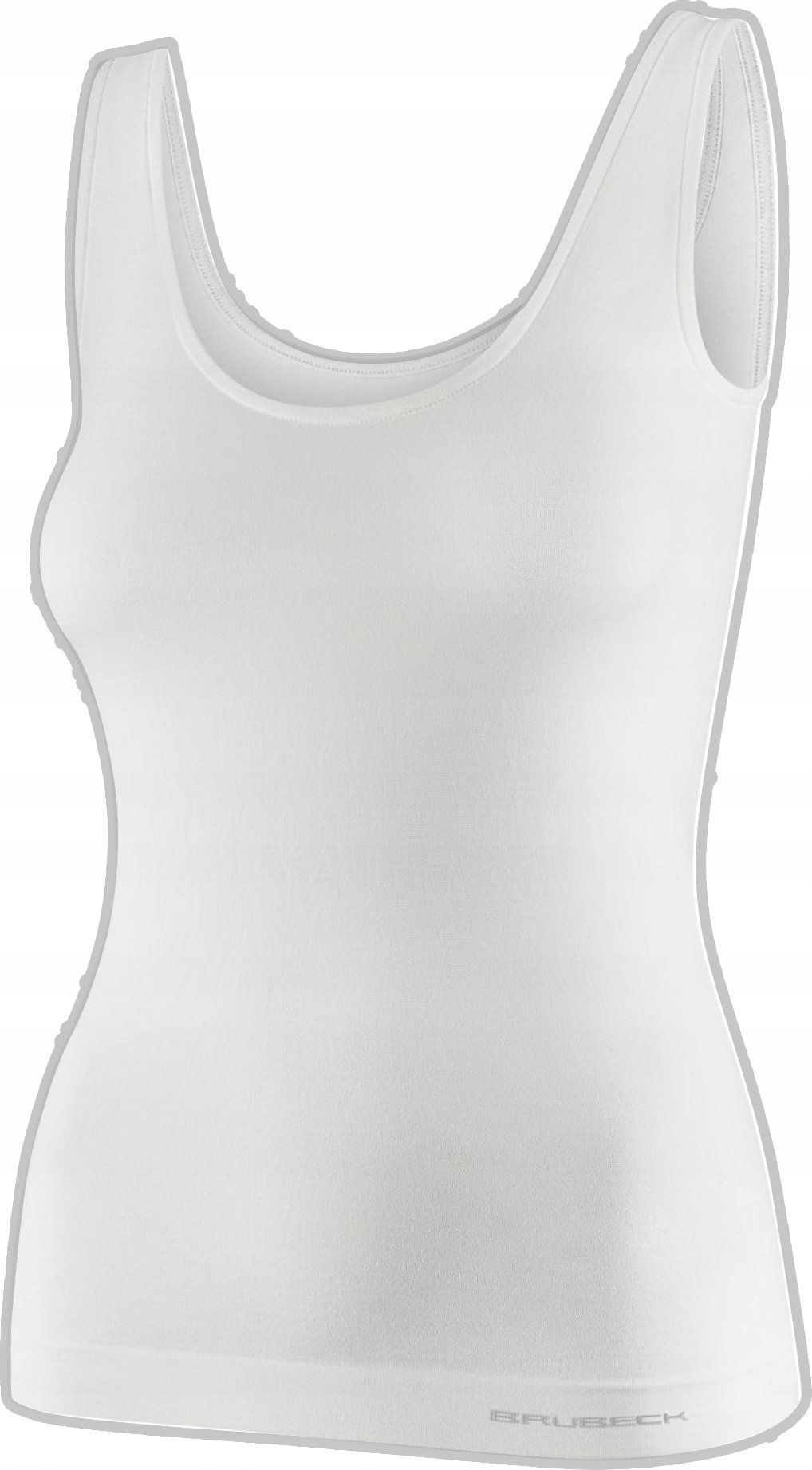 Brubeck TA1059W Koszulka damska bez rękawów COMFORT MERINO kremowy M