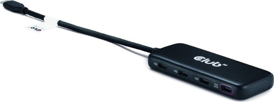 HUB USB Club 3D Club3D USB-Hub Typ C > 4x USB Typ C 10Gbps + 100W PD St/Bu retail