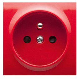 Kontakt-Simon Pokrywa gniazda pojedynczego z przesłonami czerwona (DGZ1ZP/22)