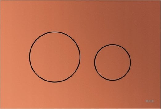 Przycisk spłukujący Tece Tece przycisk spłukujący do WC TECEloop z tworzywa, czerwony brąz metaliczny 9240937