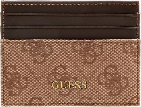Guess, Vezzola, Leather Card Holder, SMVEZLLEA25, Brown, Unisex Unisex