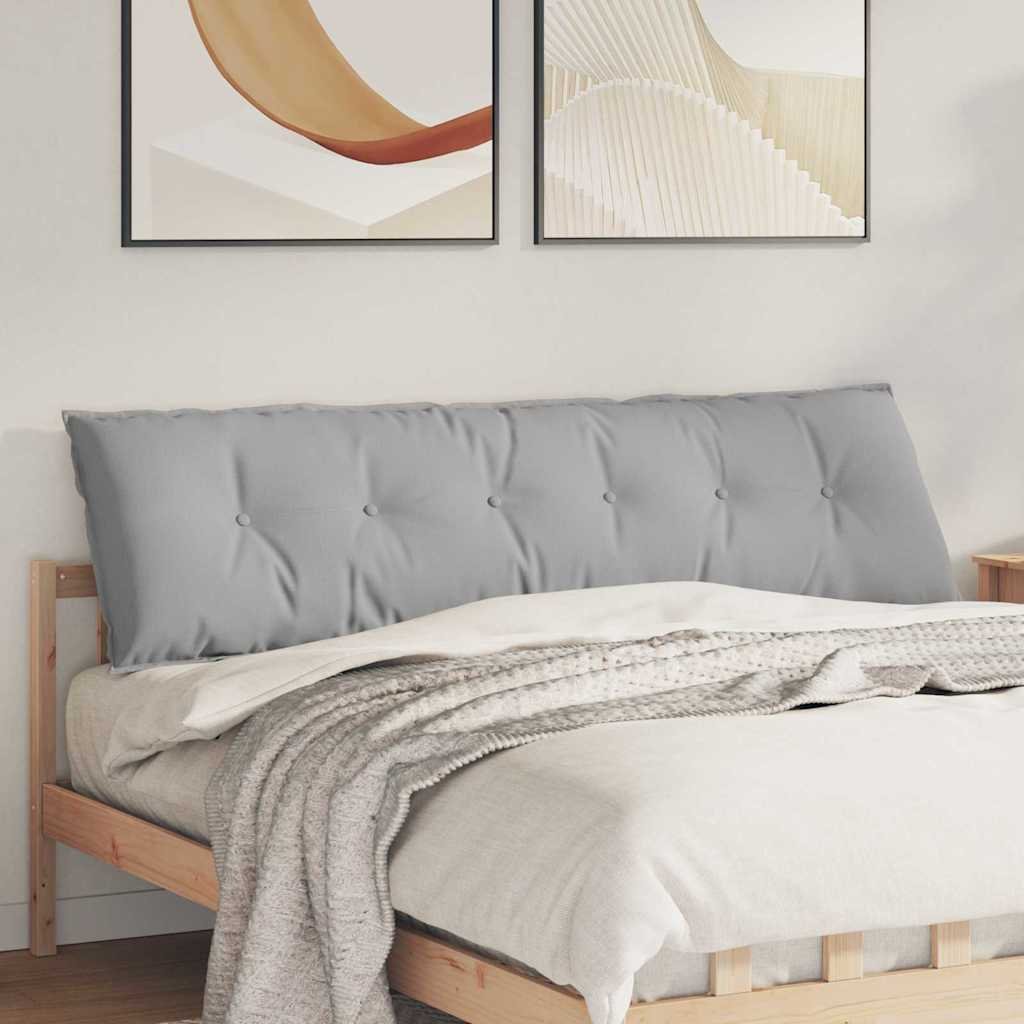 vidaXL Poduszka na plecy Szara chmura 180 x 19 x 50 cm tkanina