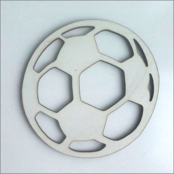 naSciane Piłka nożna, ozdoba na ścianę, 3D, biała, 5 sztuk