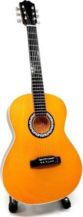 Giftdeco Mini gitara klasyczna z drewna mahoniowego