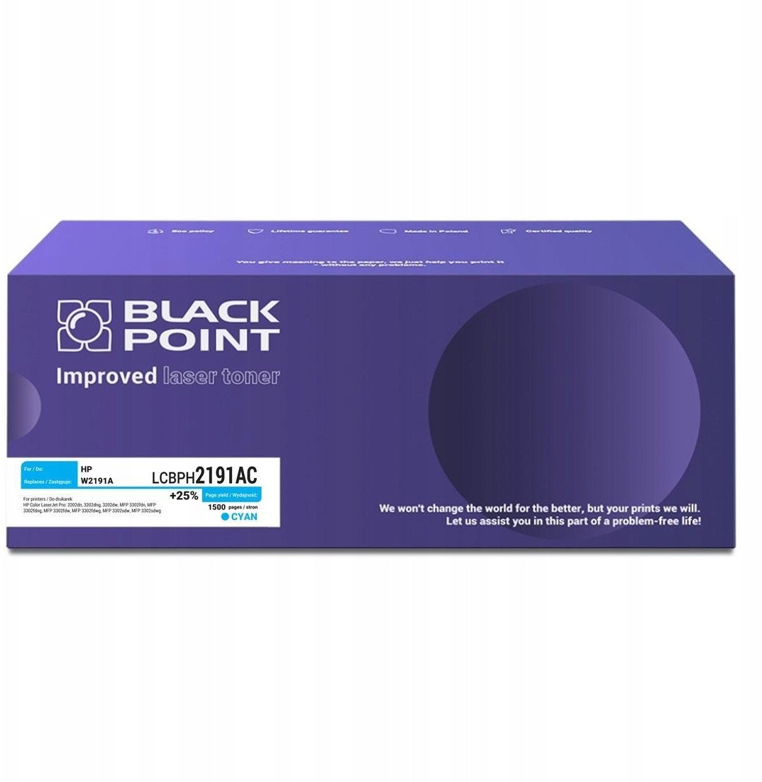 Toner Black Point [LCBPH2191AC] Toner Color (HP W2191A)