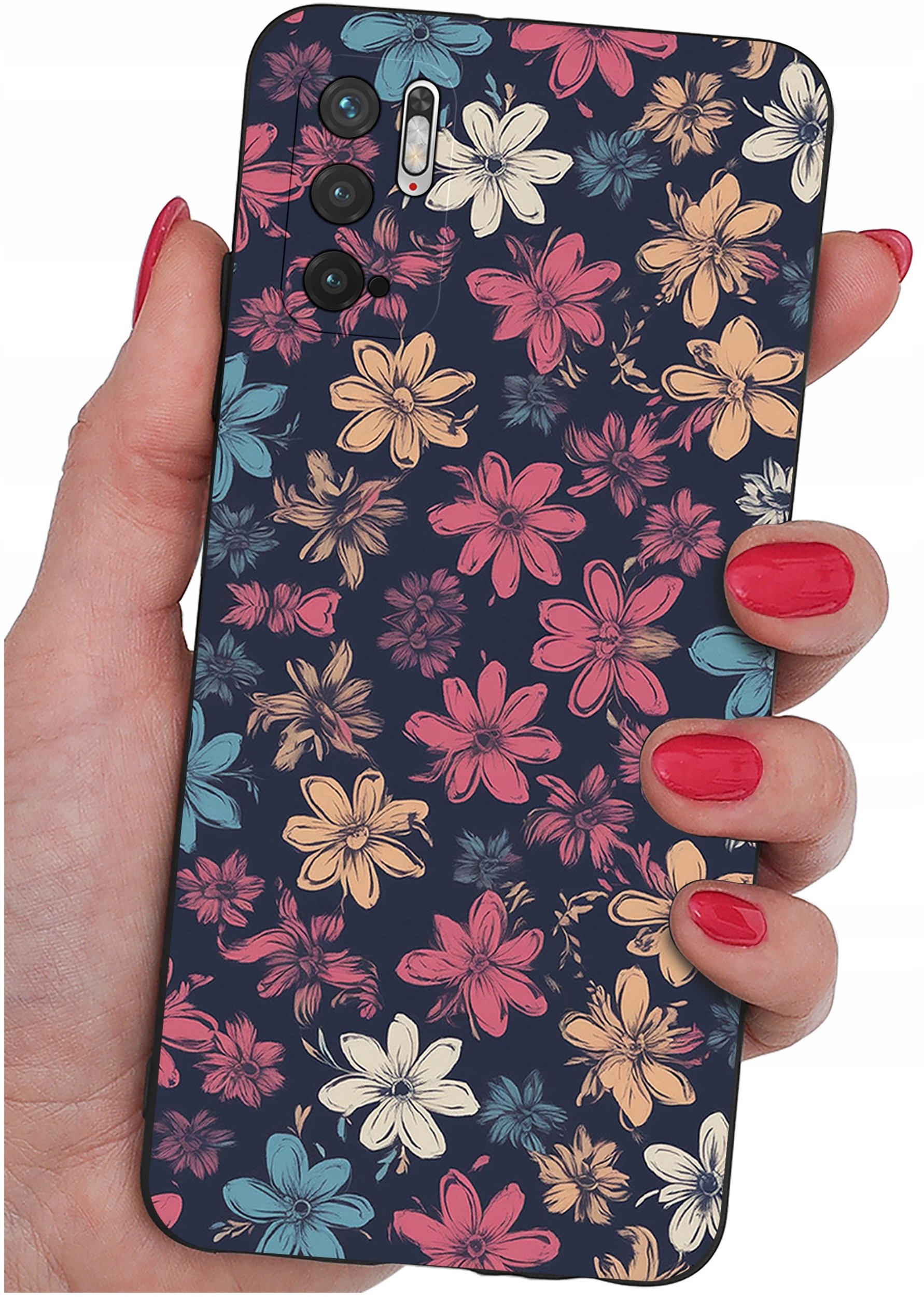 ETUI do Xiaomi Redmi Note 10 5G | WZORY | SILIKONOWE MATT CASE + SZKŁO 9H