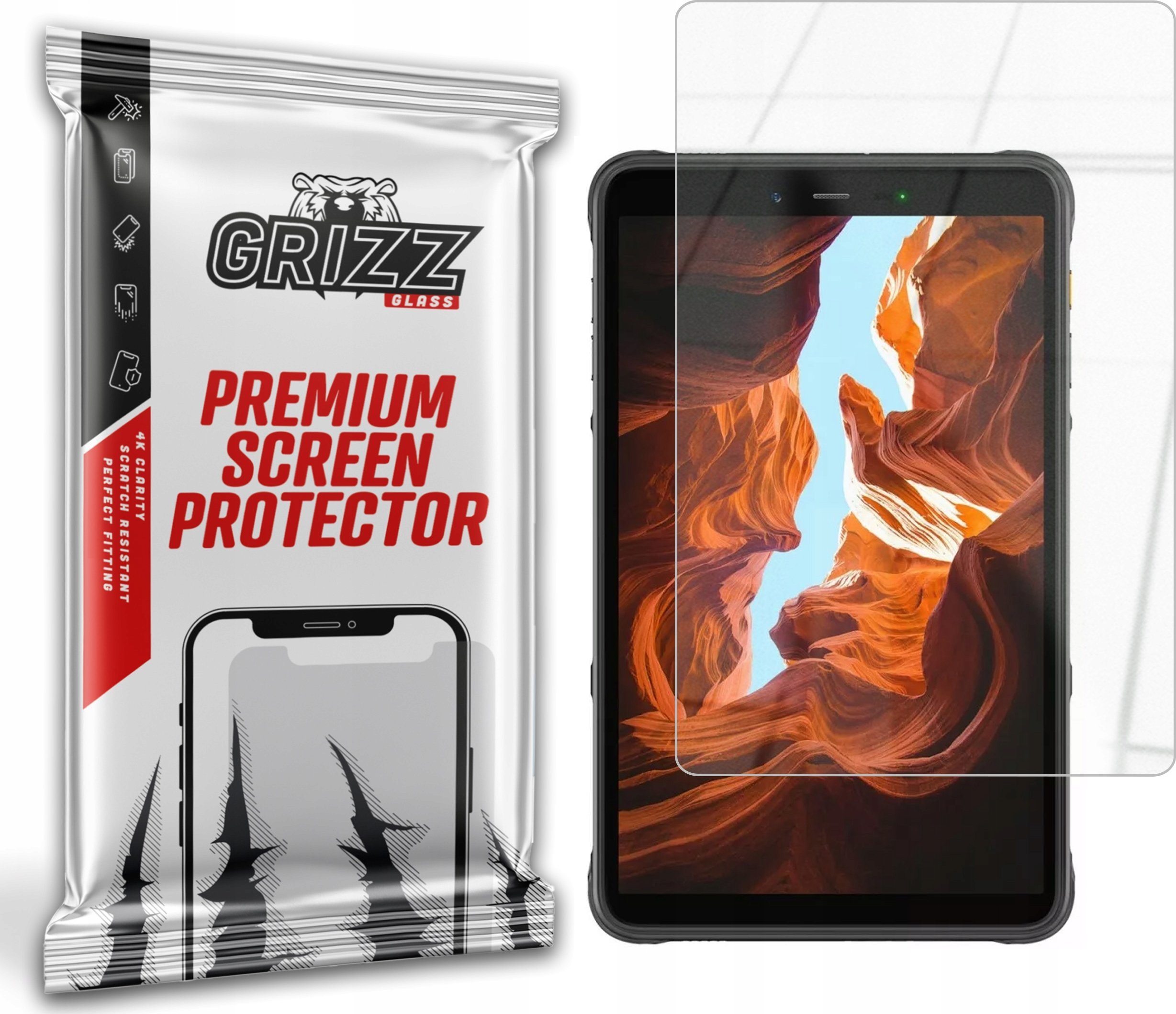 GrizzGlass Szkło hybrydowe GrizzGlass HybridGlass do Ulefone Armor Pad Pro