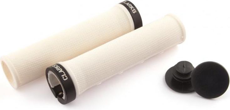 Clarks Chwyty kierownicy CLARK'S CLO210 LOCK-ON białe klamry czarne