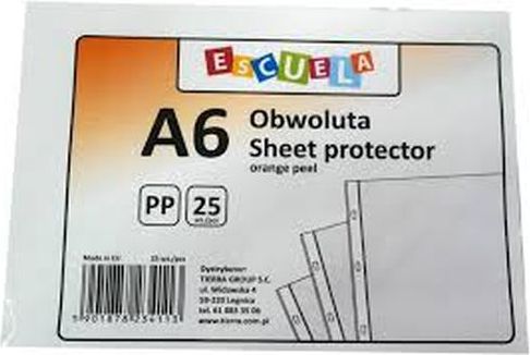 TIERRA Groszkowa obwoluta na dokumenty A6/25 sztuk