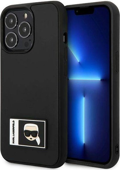 Karl Lagerfeld Etui do iPhone 13 Pro / 13 6,1" czarny/black hardcase Ikonik Patch