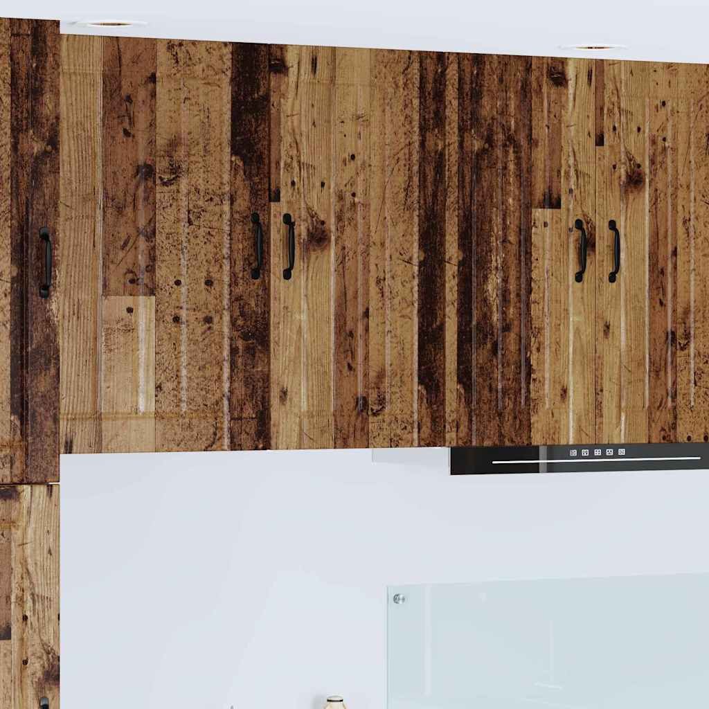 vidaXL Szafka kuchenna wisząca z półką Stare drewno 40 x 31 x 80 cm