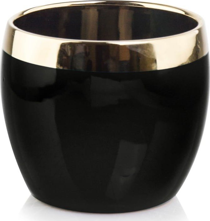 Polnix Ceramiczna osłonka na doniczkę złota glamour