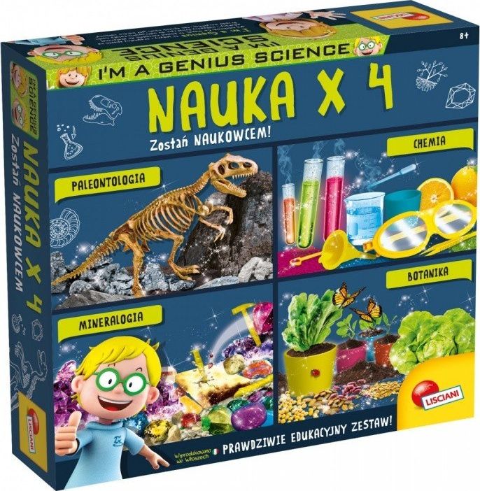 Lisciani Zestaw naukowy I'M A Genius Nauka x 4